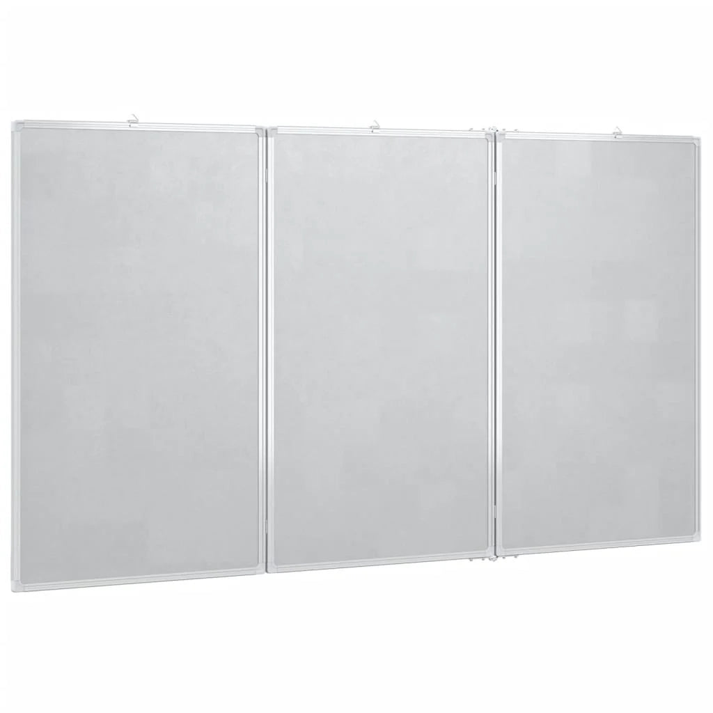 Lavagna magnetica pannello di scrittura scuola casa ufficio pieghevole 150 x 80 x 1,7 cm alluminio 02_0045522