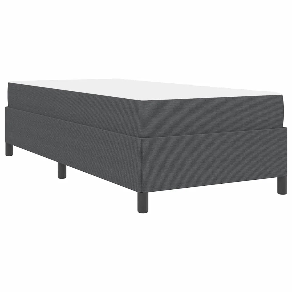 Struttura del letto-Giroletto Grigio scuro 100 x 200 cm Tessuto 389015