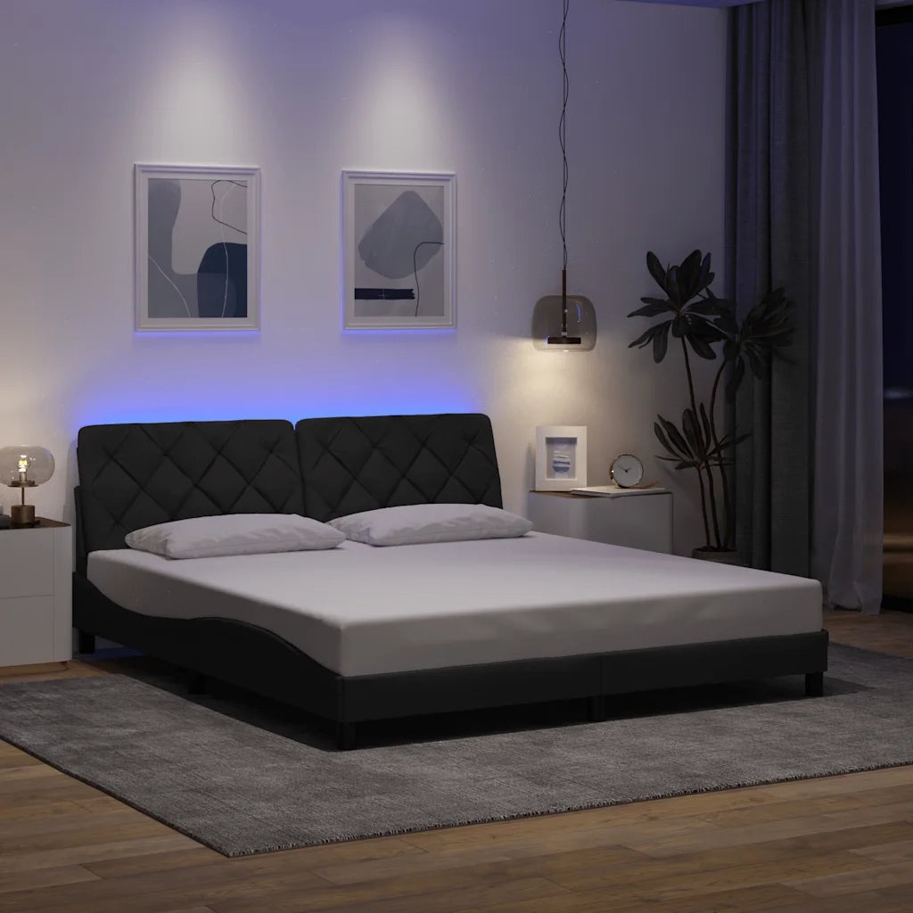 Giroletto con LED senza Materasso 180x200 cm Tessuto 3310686