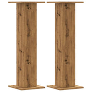 Portavasi mobili per fiori set da 2 fatti a mano legno ingegnerizzato marrone 02_0045287
