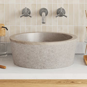 Lavandino Grigio Ø40x15 cm in Marmo 149179