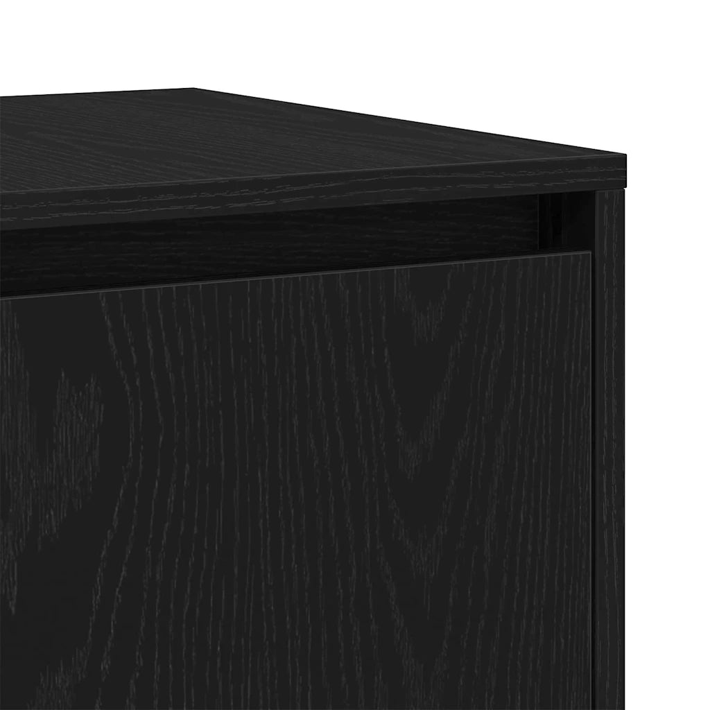Credenza Rovere Nero 135 x 41 x 75 cm Legno multistrato 3333895
