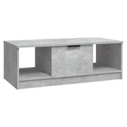 Tavolino salotto | Tavolino da caff¨¨ | Tavolino da Soggiorno Grigio Cemento 102x50x36 cm Legno Multistrato