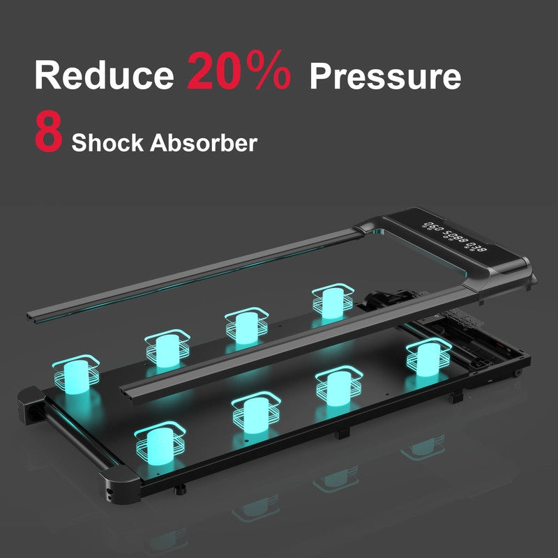 Tapis roulant, tapis roulant , tapis roulant con telecomando e LED, velocità regolabile da 1 a 10 km/h