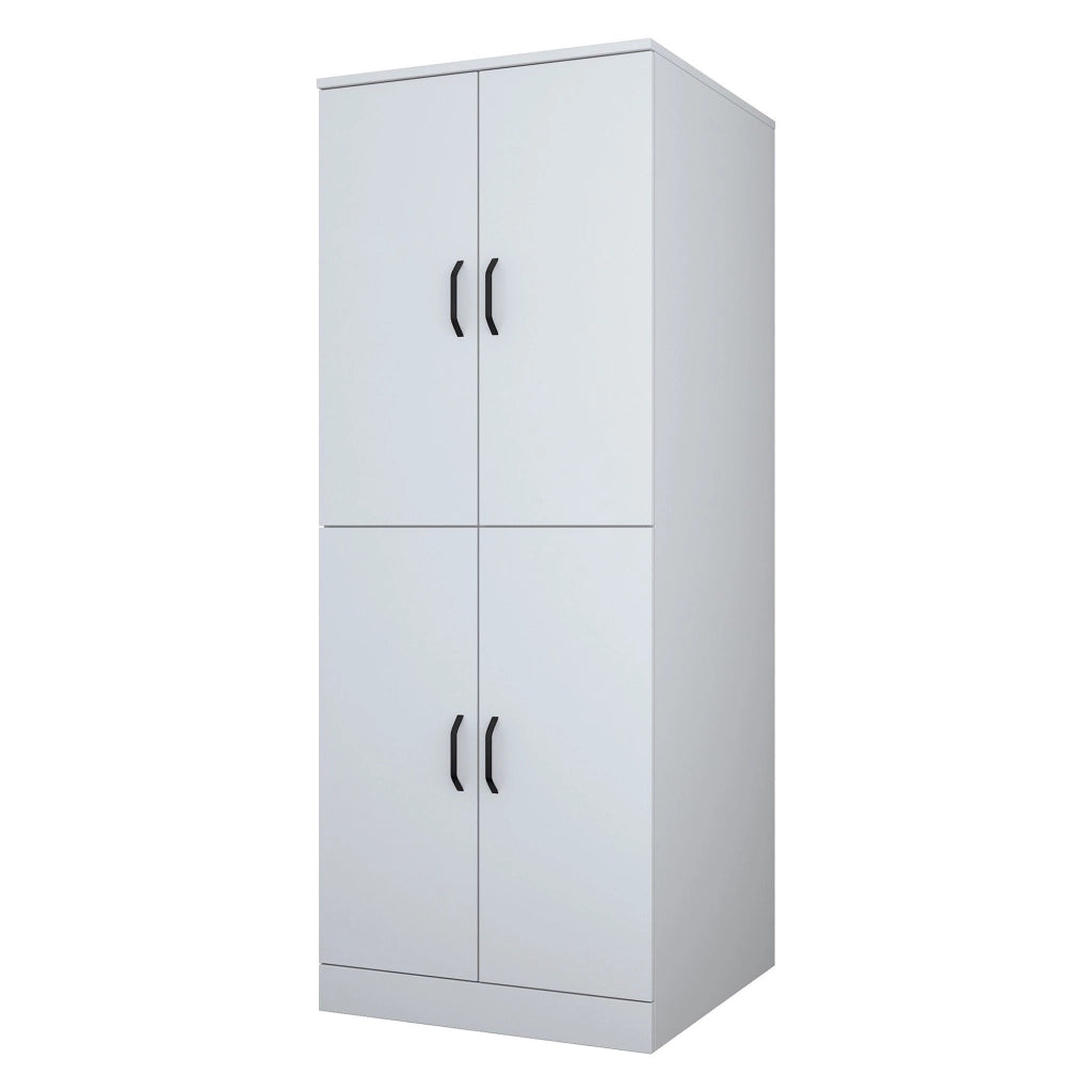 Sarre, Armadio Multiuso Grande 2 Ripiani, 70x182h cm Bianco