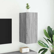 Mobile TV a Parete con Luci LED Grigio Sonoma 30,5x35x70 cmcod mxl 86194