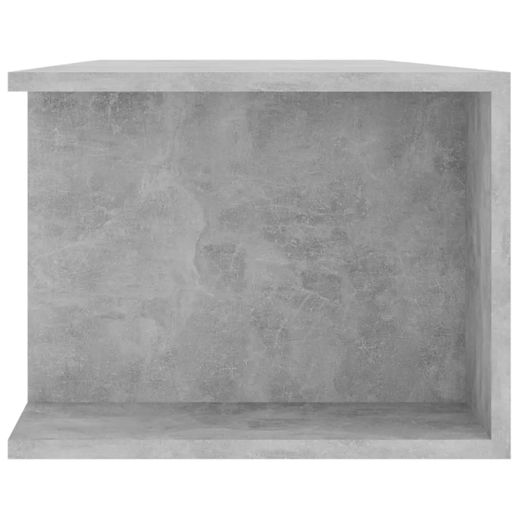 Mobile Porta TV con Luci LED Grigio Cemento 135x39x30 cm 804233