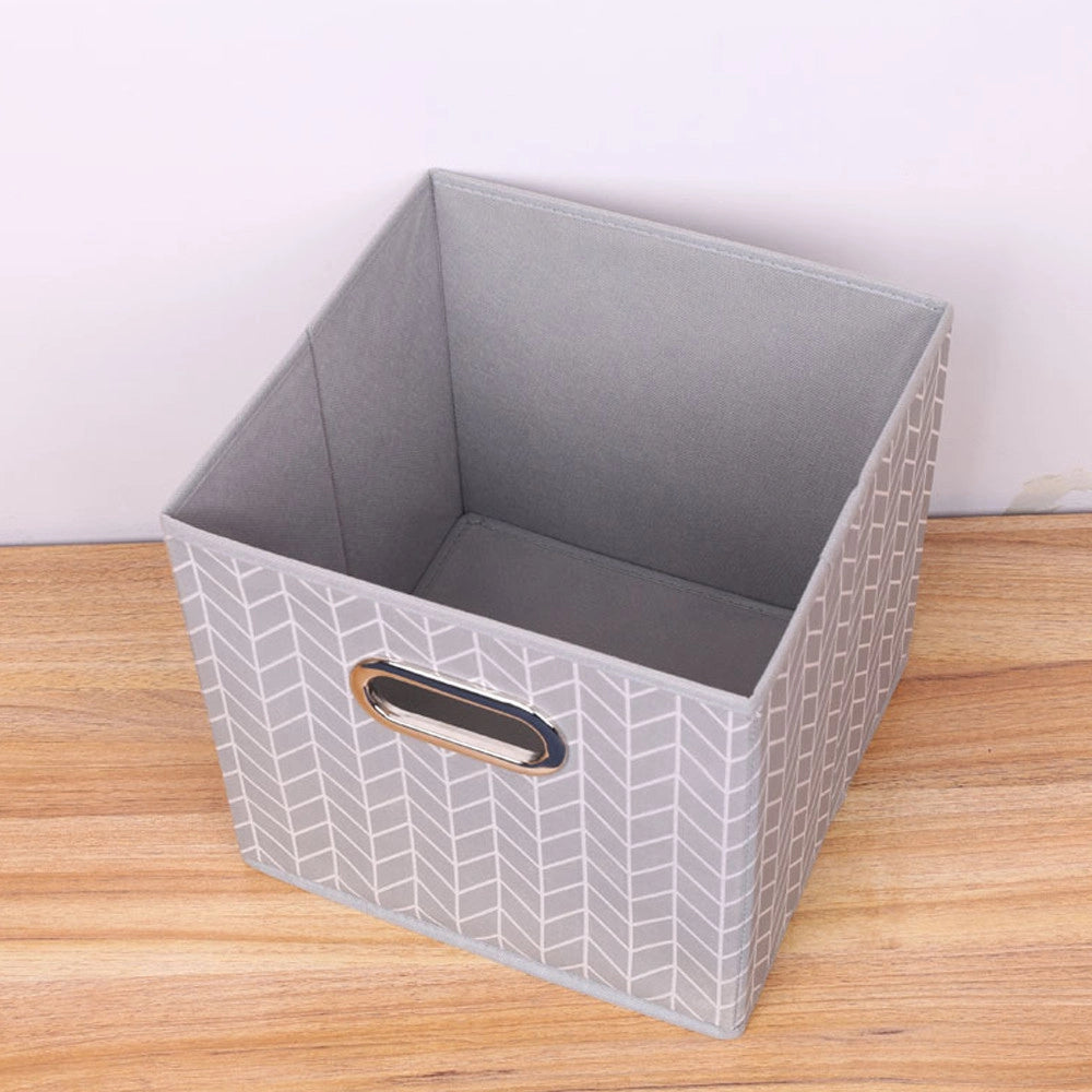 Trade Shop - Box Scatola Salvaspazio Armadio Contenitore Porta Oggetti Organizer 25x25x25 Cm -