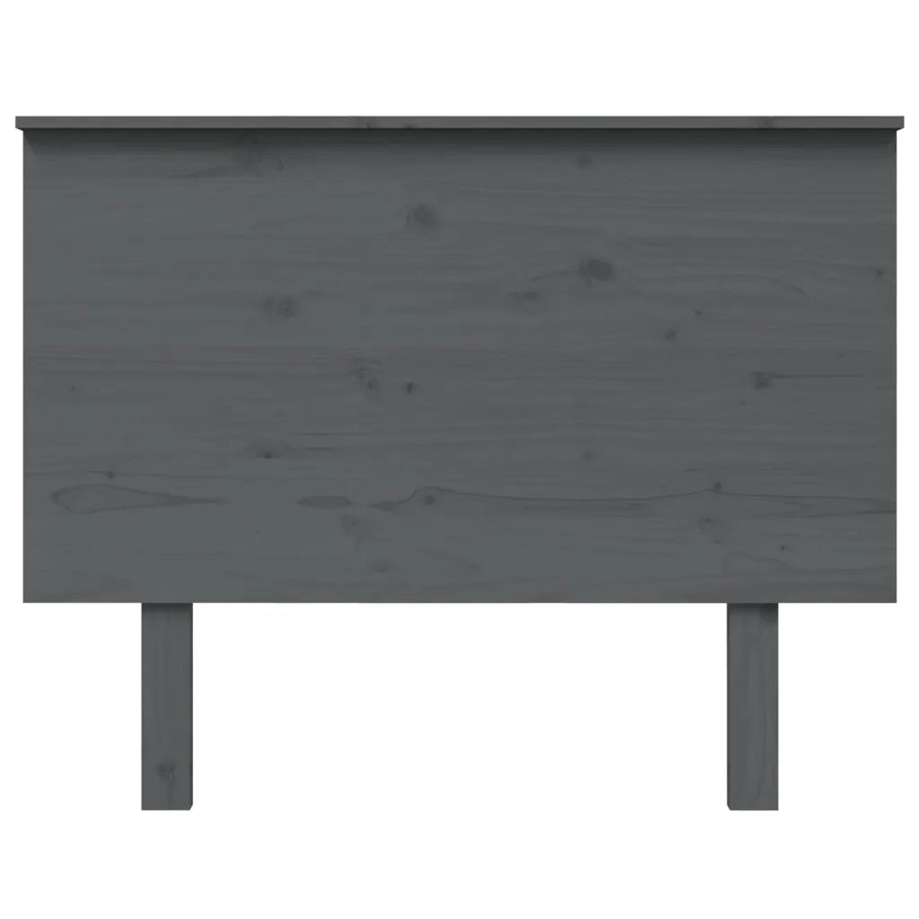 Testiera per Letto Grigia 104x6x82,5 cm Legno Massello di Pino 819157