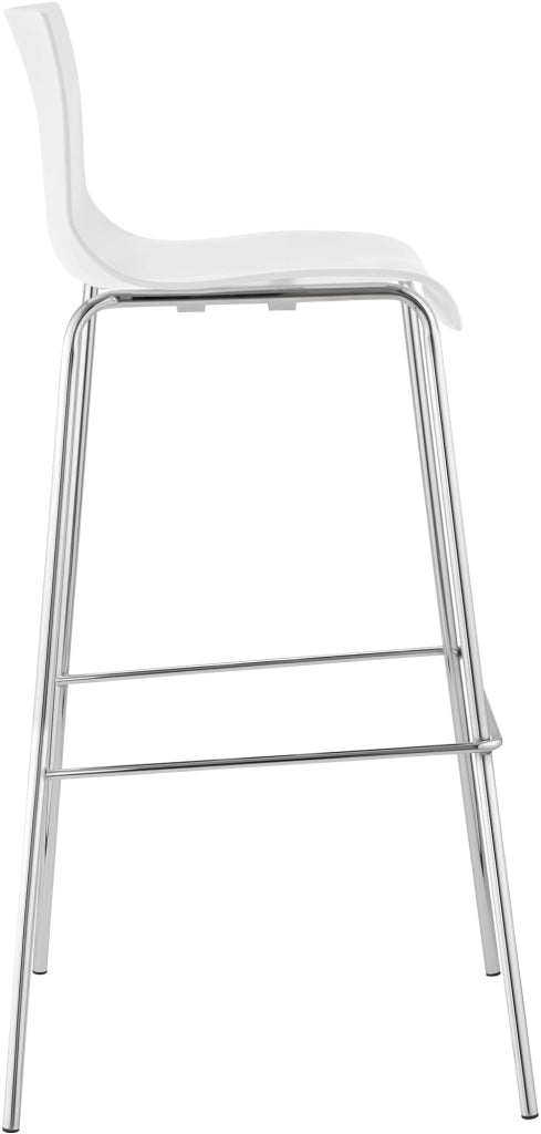 Sgabello da bar Hoover struttura cromata a 4 piedi 1