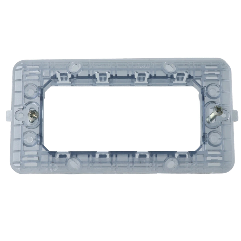 Kit supporto 4 posti per placche compatibile con bticino matix *** numero pezzi 10, confezione 1