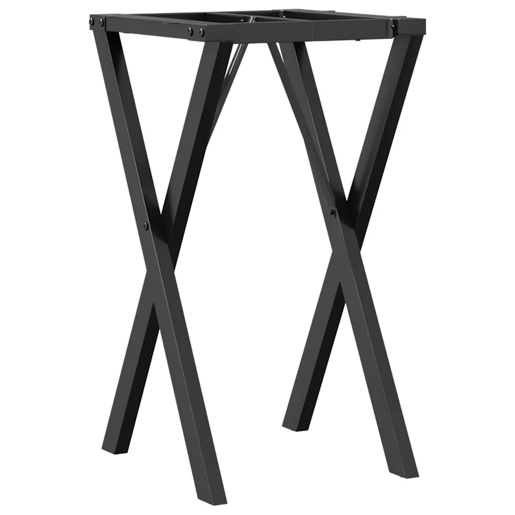 Telaio Gambe a X per Tavolo da Pranzo 40x40x73 cm in Acciaio 357903