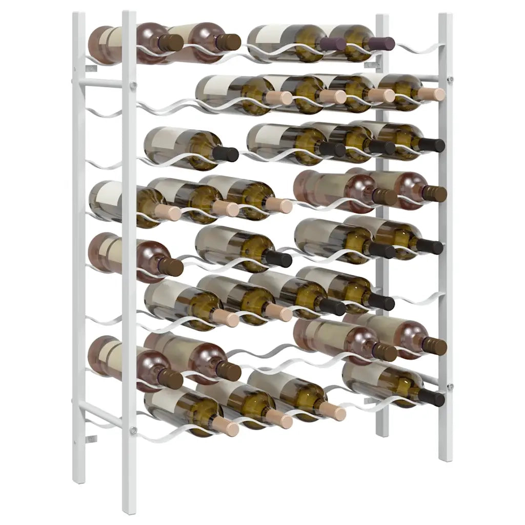 Portabottiglie per 48 Bottiglie Bianco in Metallo 340908