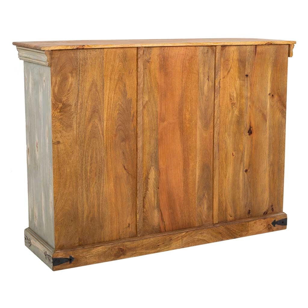Credenza in legno bianco 132x40x96