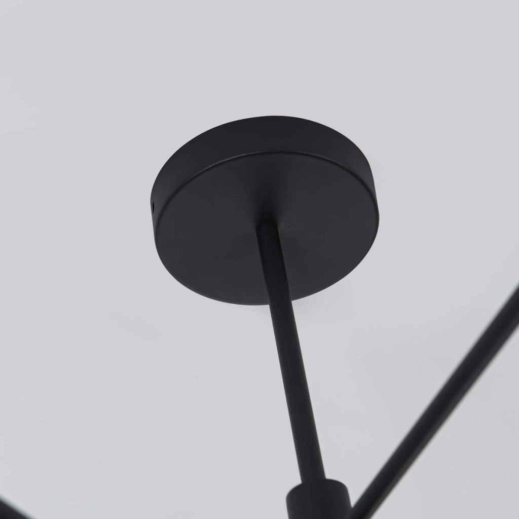 Lampada a sospensione Snow Light Prestige nera 6xGU10 Ø80