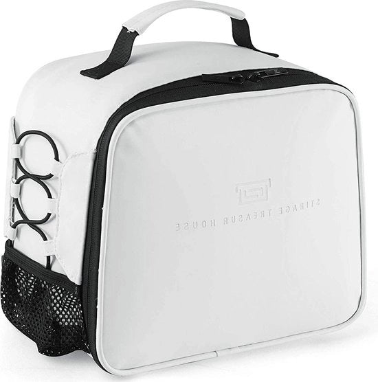 Lunchbox isolata e impermeabile per adulti - borsa per il pranzo senza perdite in bianco
