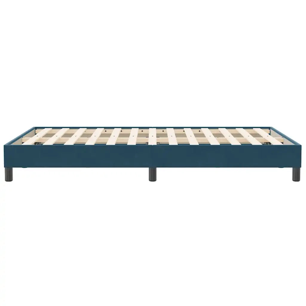 Giroletto senza Materasso Blu Scuro 120x210 cm Velluto
