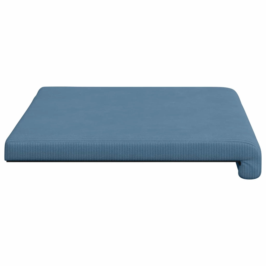 Cuscino per panchina corduroy Blu Profondità 35 cm 42043215