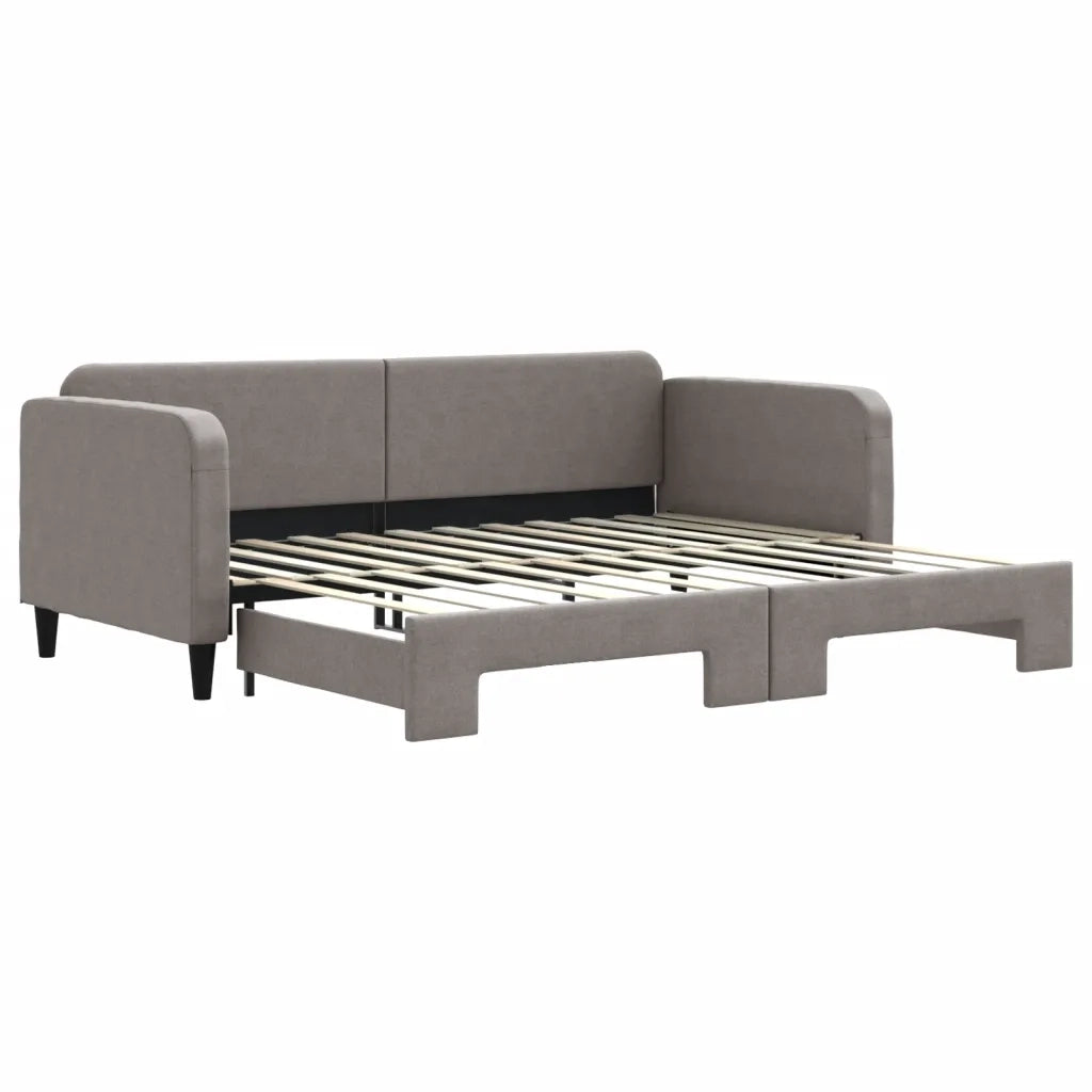 Divano Letto con Letto Estraibile-Sofa Letto-Daybed Tortora 90x200 cm in Tessuto 509500
