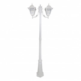 Lampione New York Cm. 200 Due Luci Bianco