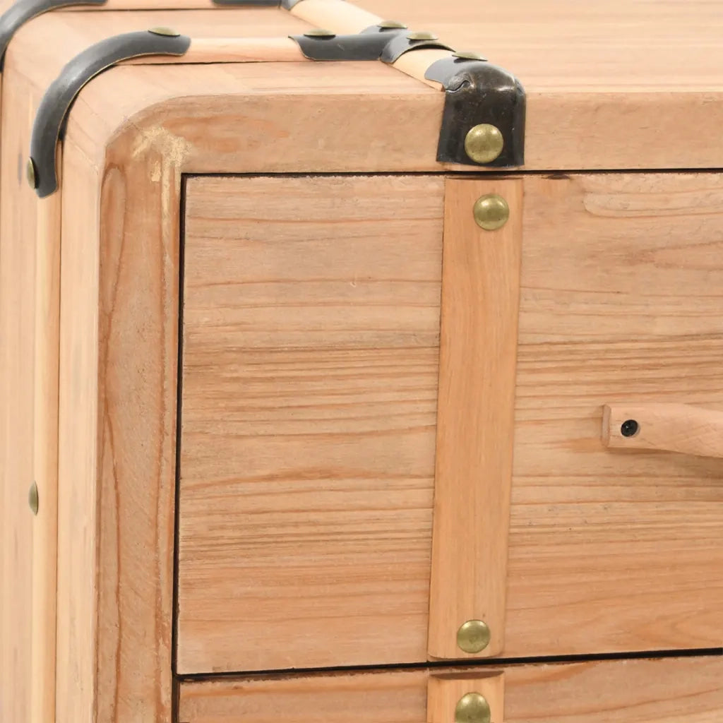 Cassettiera in Legno Massello di Abete 91x35x73 cm 245774