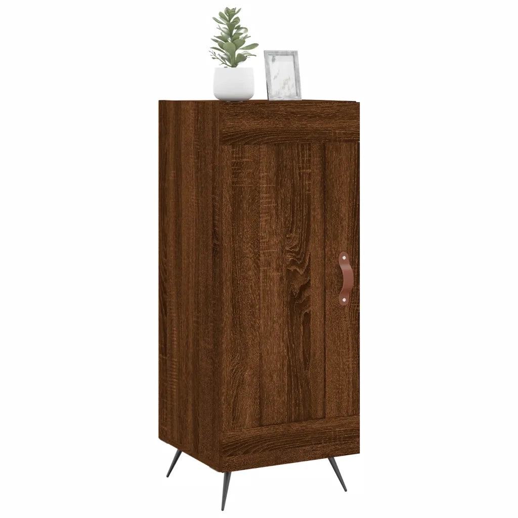 Credenza Rovere Marrone 34,5x34x90 cm in Legno Multistrato 830419