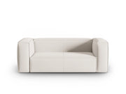 Cosmopolitan Design - Divano "Mackay" 2 posti in velluto strutturato avorio 