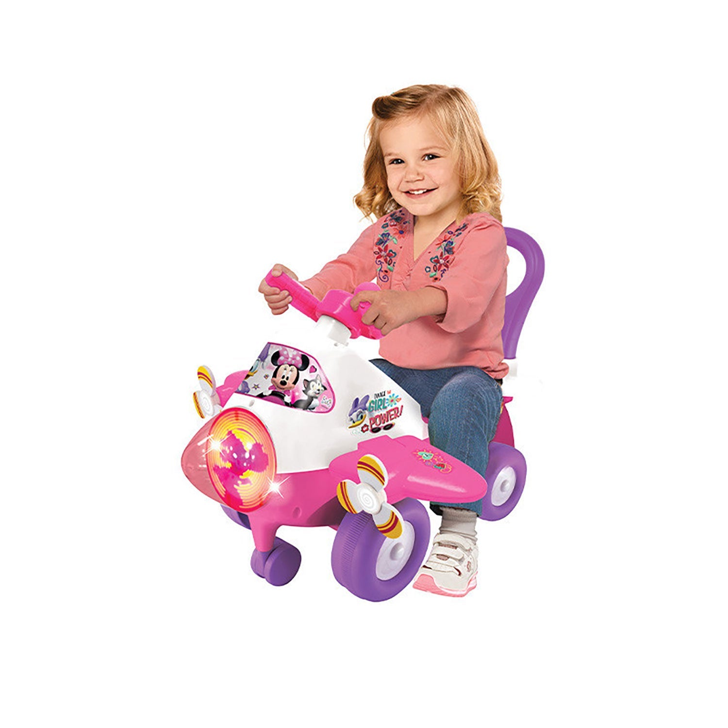 Aereo Cavalcabile 54x46x38 cm per Bambini Minnie Rosa