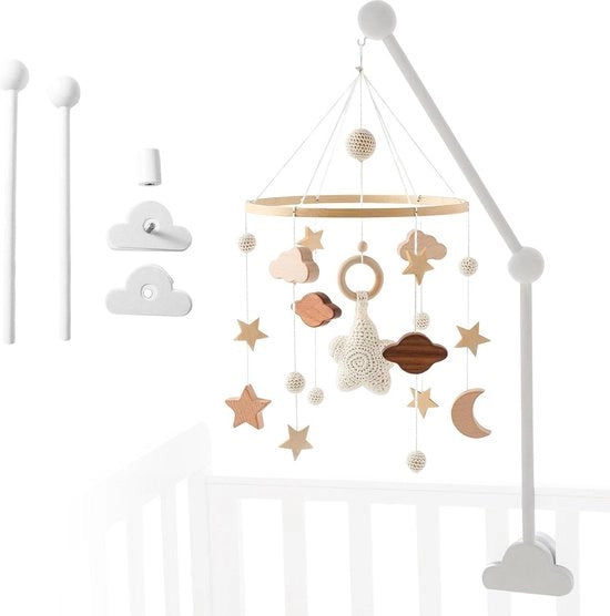 Supporto per lettini da viaggio per bambini 68 x 316 x 87 cm - Legno - Regolabile in altezza - Due braccioli di sostegno - Vari angoli - Per lettini da 0 a 3 anni .
