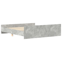 Giroletto con Testiera e Pediera Grigio Cemento 180x200 cm 3203771