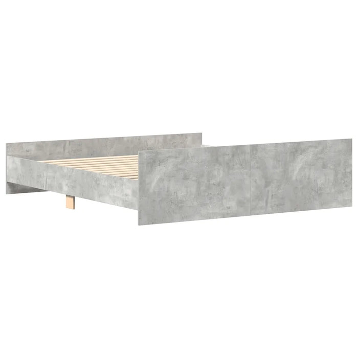 Giroletto con Testiera e Pediera Grigio Cemento 180x200 cm 3203771