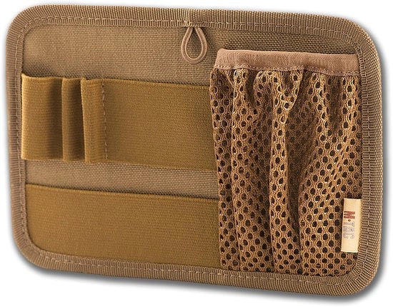 Pannello di Organizzazione EDC e Chiave Modulare in Cordura 1000D, compatibile con zaini MOLLE, chiusura con nastri adesivi, innesco tattico multifunzionale per attrezzatura da lavoro, colore Coyote