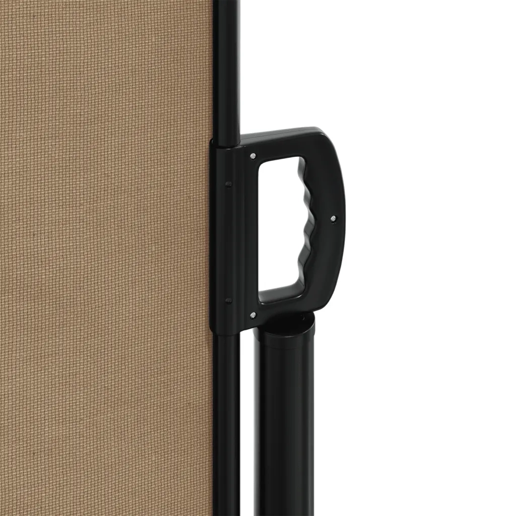 Tenda da Sole Laterale Retrattile Tortora 140x600 cm 4004619