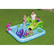 Trade Shop - Play Center Acquario Fantastico Con Spruzzi Piscina Gonfiabile 239x206x86cm 53052 -
