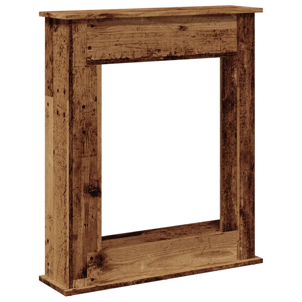 Cornice per Camino Legno Antico 75x20x87,5 cm in Truciolato 854587
