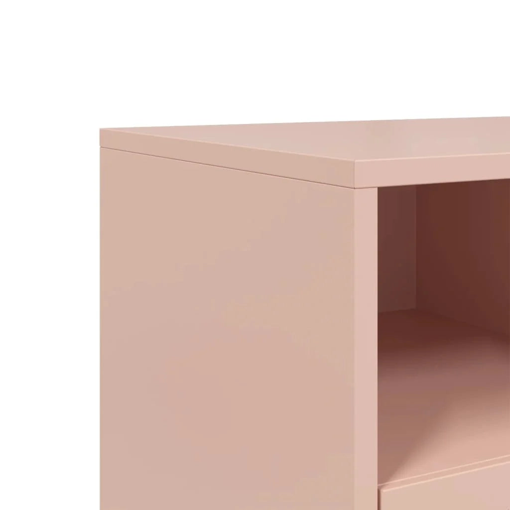 Mobile TV multimediale mensola TV credenza TV sala da pranzo soggiorno camera da letto rosa 68 x 39 x 43,5 cm acciaio rosa 02_0028294