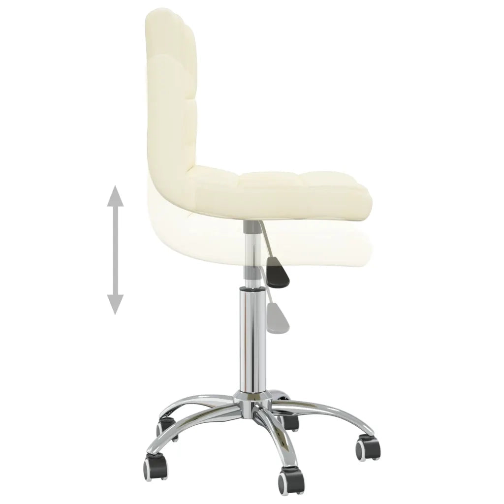 Sedia Girevole da Ufficio Crema in Tessuto cod mxl 16001