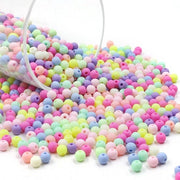 Acquario di acrilico colorato per artigianato - 1500 pezzi, 6 mm, ideale per bracciali e accessori