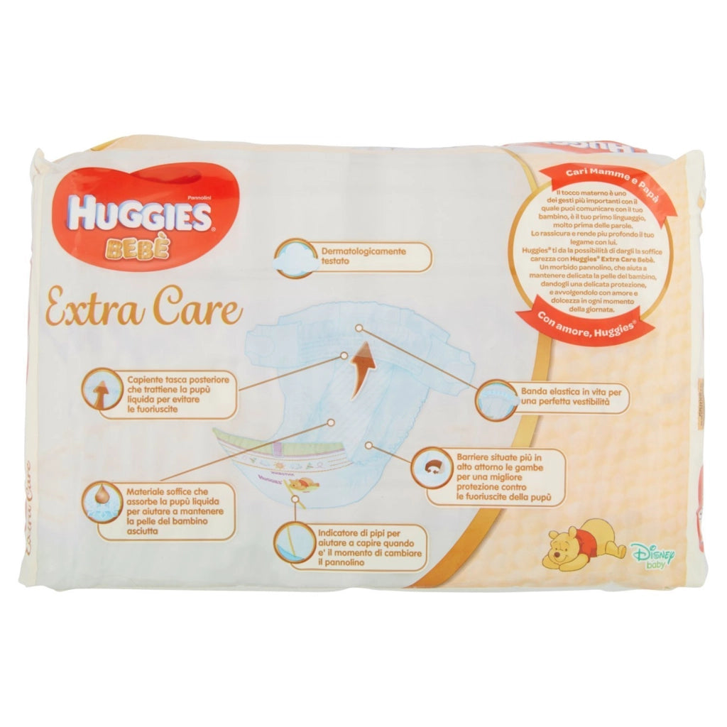 HUGGIES EXTRA CARE BEBÈ PANNOLINI TAGLIA 1 2-5 KG IN CONFEZIONE DA 28 PEZZI