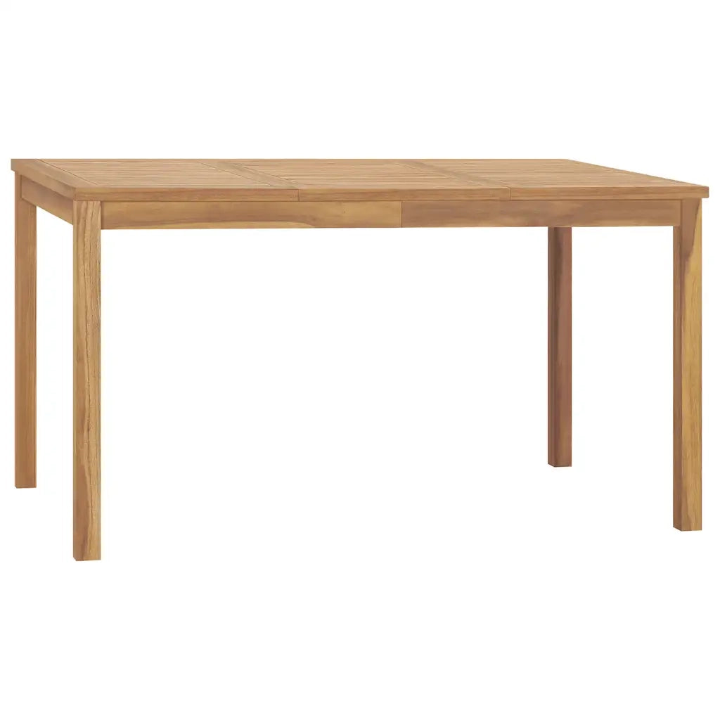 Tavolo da Pranzo da Giardino 140x80x77 cm in Massello di Teak cod mxl 53625