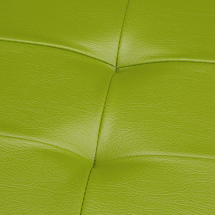 Sgabello pieghevole sintetico pouf contenitore pieghevole 114 cm verde 13_0002807_2