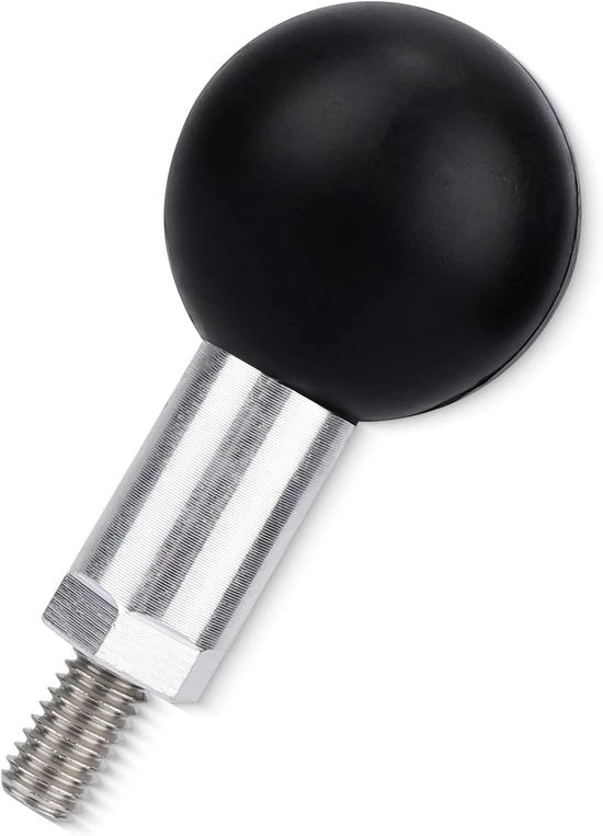 Adattatore per Montaggio a Sfera 2,5cm - Filettatura M6 - Adatto a RAM Mounts - Braccio a Gomito - Otrephone per Motocicletta - Montaggio per Azione Camera