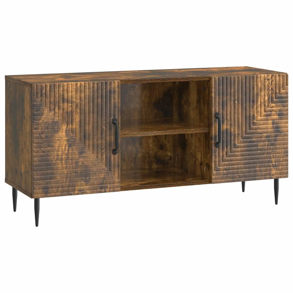 Mobile TV Rovere Fumo 102 x 34,5 x 50 cm Legno ingegnerizzato