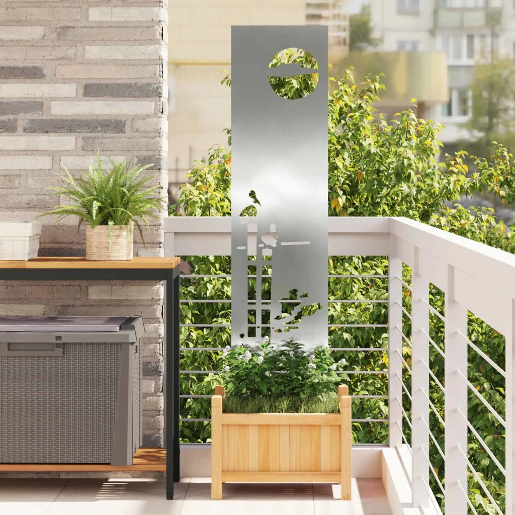 Schermo per privacy in giardino Traforo Argento 32 x 140 cm CFW3904776