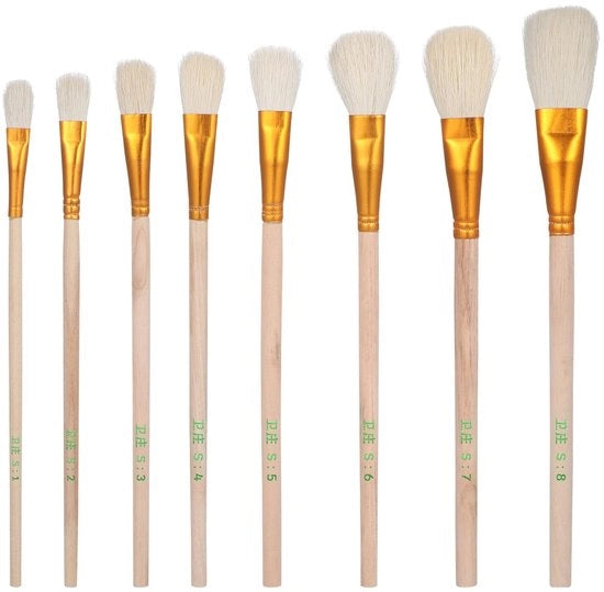 Set di 8 pennelli per impollinazione, impollinazione artificiale per piante, piante grasso, serra, ortaggi, frutta, diverse misure per impollinazione efficace