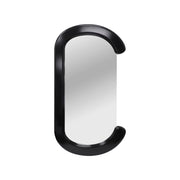 Specchio ovale decorativo in legno, 91cm, nero