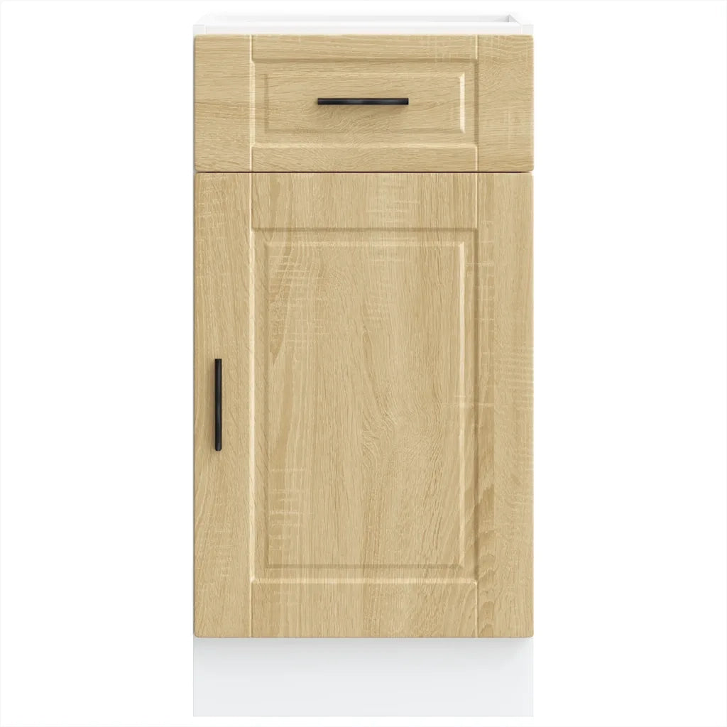 Mobile da cucina moderno con vano contenitore 40 x 46 x 81,5 cm realizzato in legno composito di rovere Sonoma 02_0050255