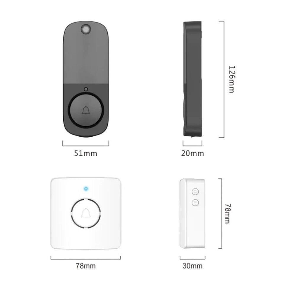 Videocitofono IP senza fili wifi campanello smart sensore di movimento IP10A