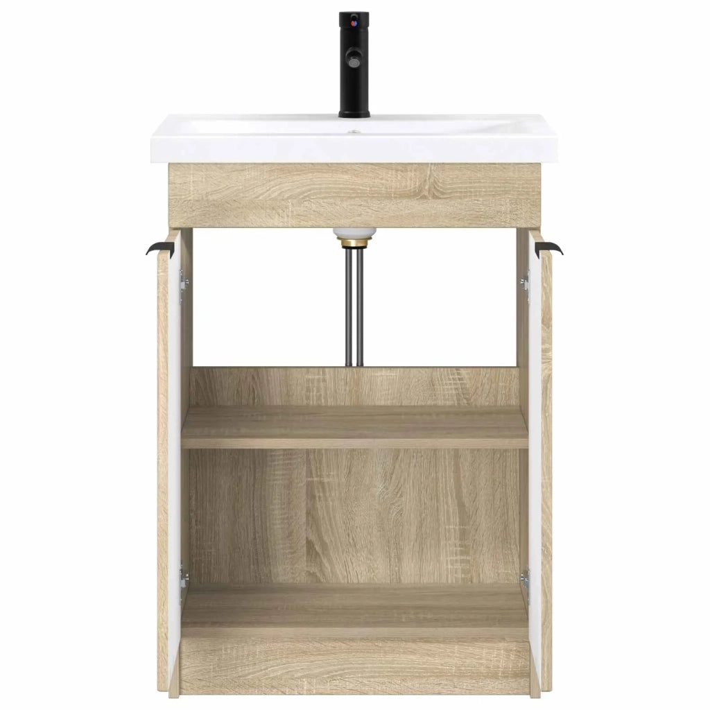 Set di mobili per il bagno Rovere Sonoma 78,5 x 37,5 x 81 cm 3404156