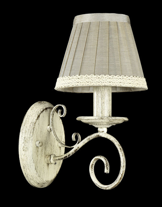 Lampada da parete Elegant in Metallo Felicita Beige